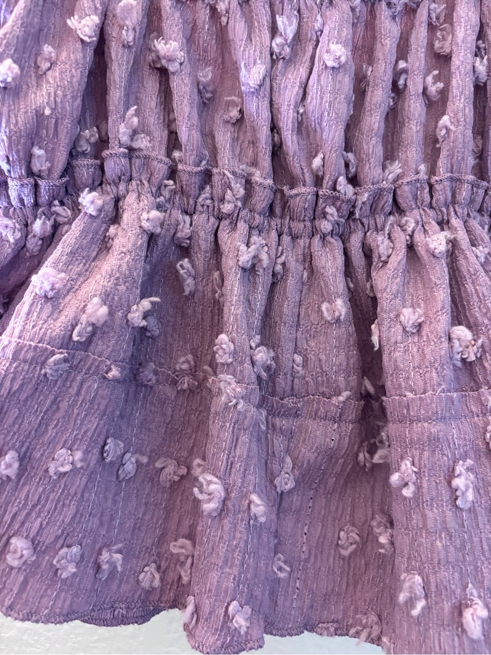 H&M Divided Lilac Textured Babydoll Cami Tank Top - Picture 4 of 5